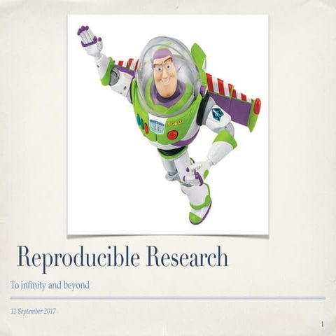 Reproducible research - to infinity