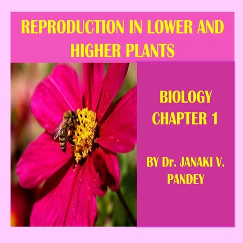 Reproduction in Lower and Higher plants