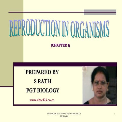 Reproduction In Organisms-CBSE Class XII Biology