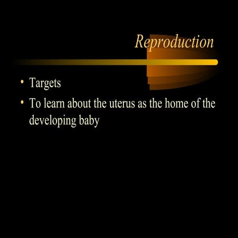 Human reproduction lesson 6
