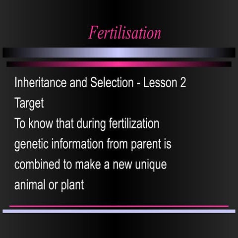 Human reproduction lesson 8