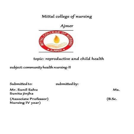 reproductive and child health.docx
