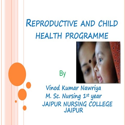 Reproductive and child health programme vinod
