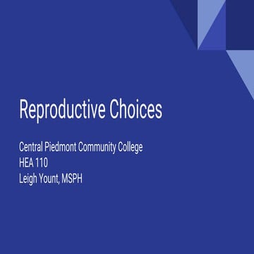 Sexual and reproductive health | PPT