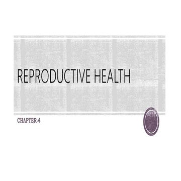 REPRODUCTIVE HEALTH