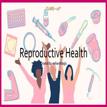 Reproductive Health Class 12th CBSE NCERT