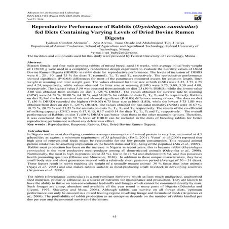 Reproductive  performance