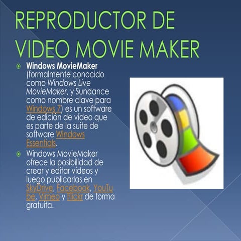 Windows movie maker informe | DOCX