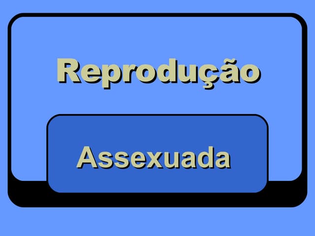 Reprodução Assexuada