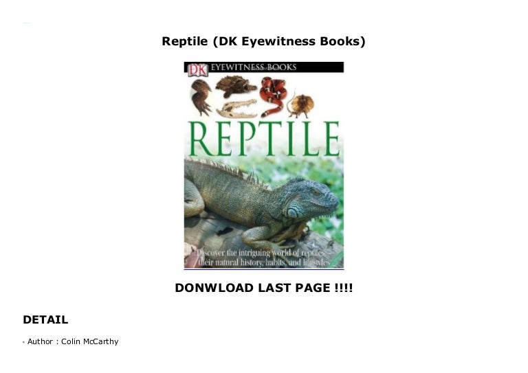 Reptile (DK Eyewitness Books)