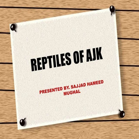 Reptiles of AJK