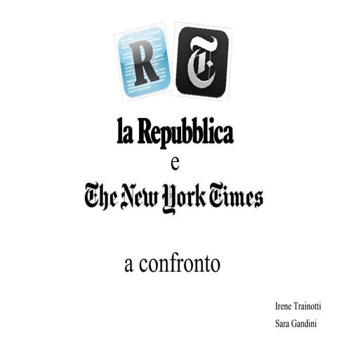Repubblica e new york times a confronto 