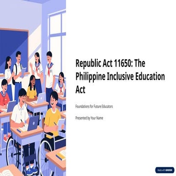 RA 11650: A New Era of Inclusive Education | PPTX