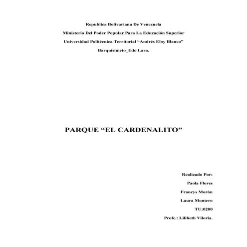 Parque "El Cardenalito"
