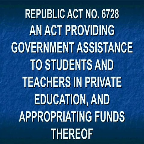 Republic act no. 6728