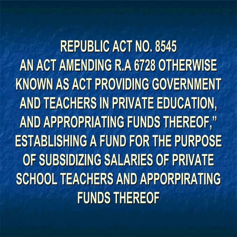 Republic act no. 8545
