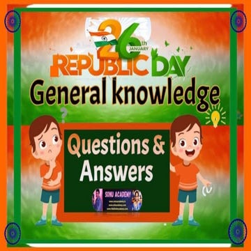 REPUBLIC DAY- General Knowledge Question and Answers