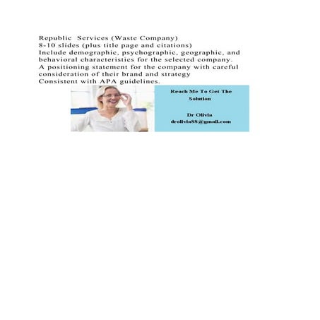 Republic Services (Waste Company)8-10 slides (plus title page and.docx