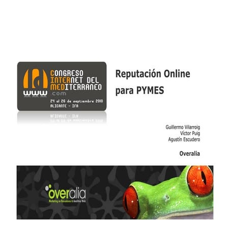 Reputación online para pymes (Guillermo Vilarroig)