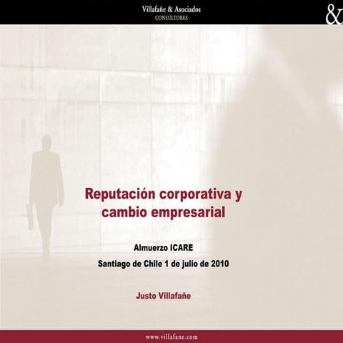 Reputacion corporativa y cambio empresarial 