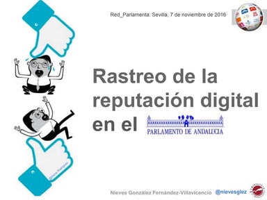 Rastreo de la reputación digital en el Parlamento de Andaluciía