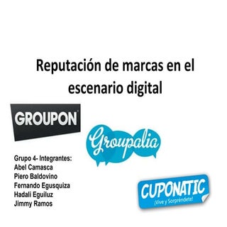 Reputacion digital de marcas   groupon