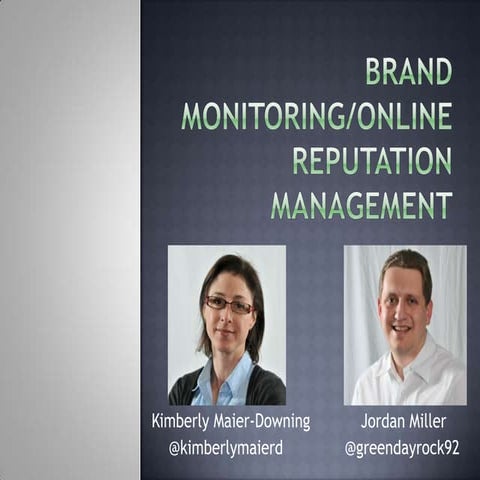 Brand Monitoring/Online Reputation Management
