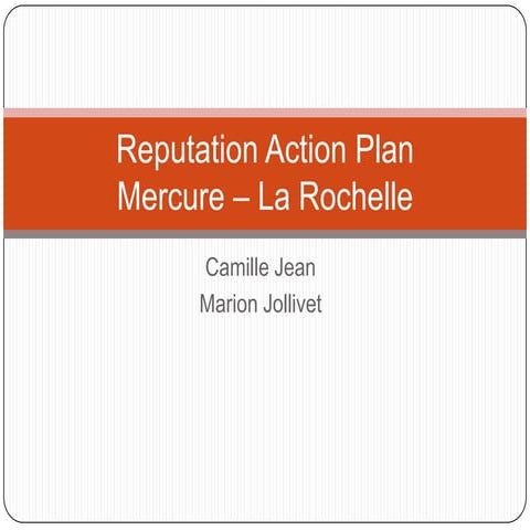 Reputation action plan | PPTX