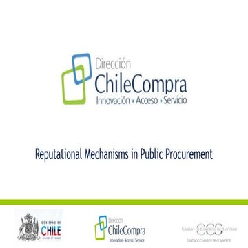 Reputational Mechanisms in Public Procurement 