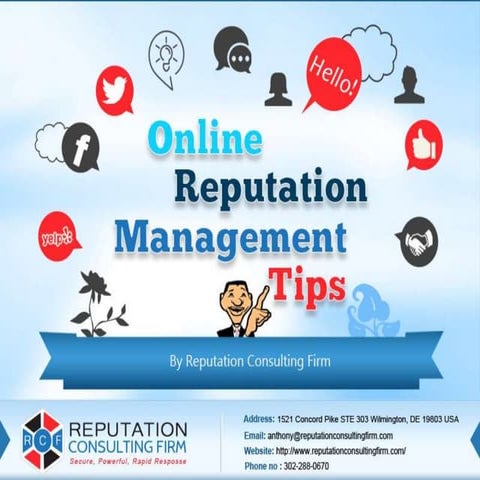 Online Reputation Management Tips Pptx