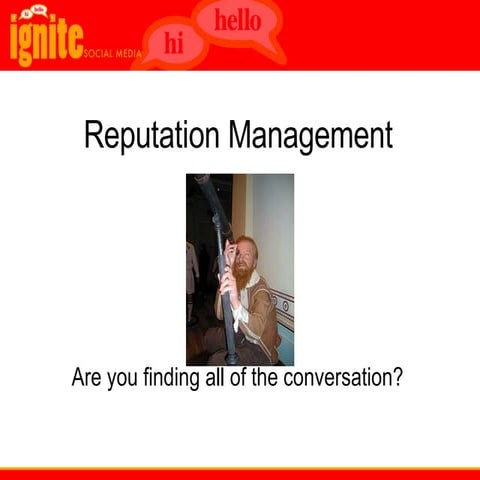 Brian Chappell - Reputation Monitoring 101 Presentation - ScarySEO