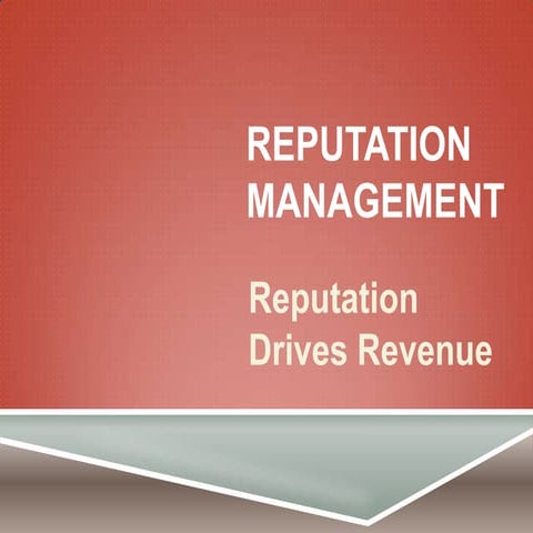Reputation management | PPT