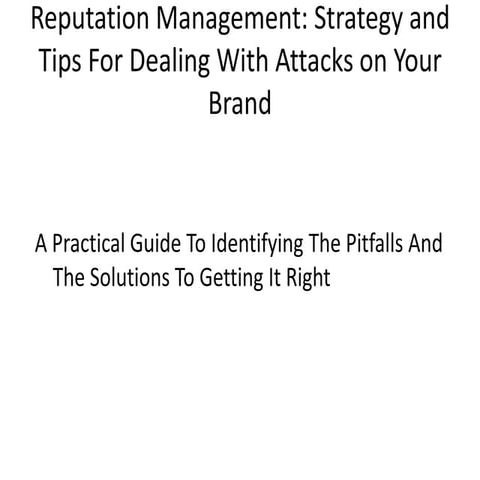 Reputation Management