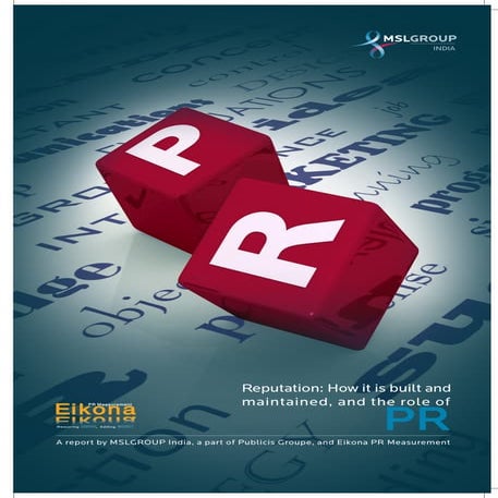 Reputation management report   msl group and eikona pr measurement