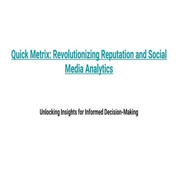 reputation social media analytics 