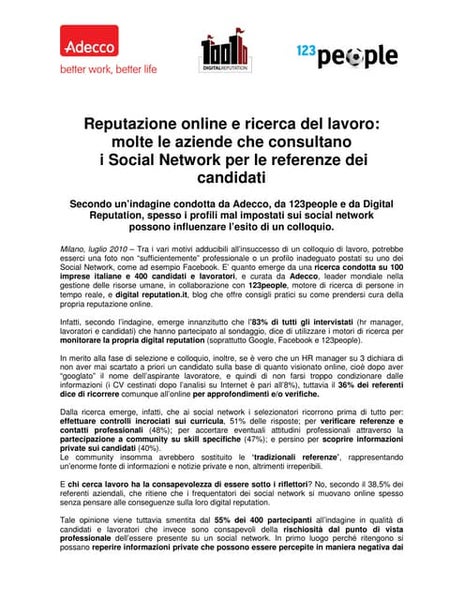 Ottieni il lavoro che desideri