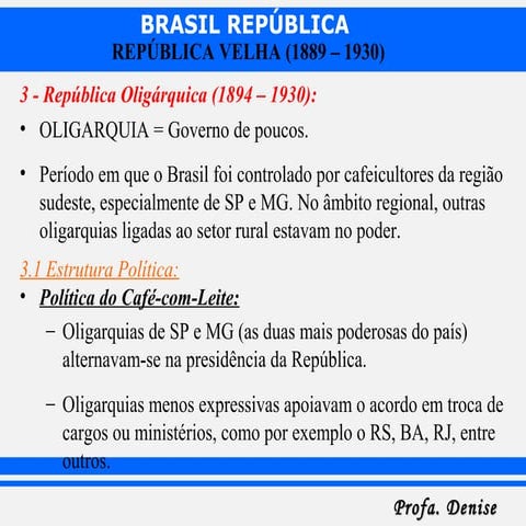 República Oligárquica