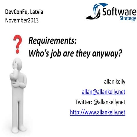 Requirements: Whose job are they anyway?