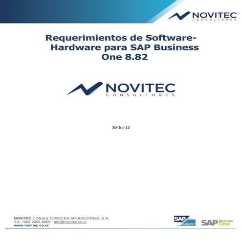 Requerimientos de Software-Hardware