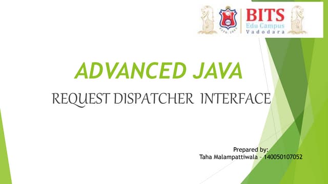 Request dispacther interface ppt