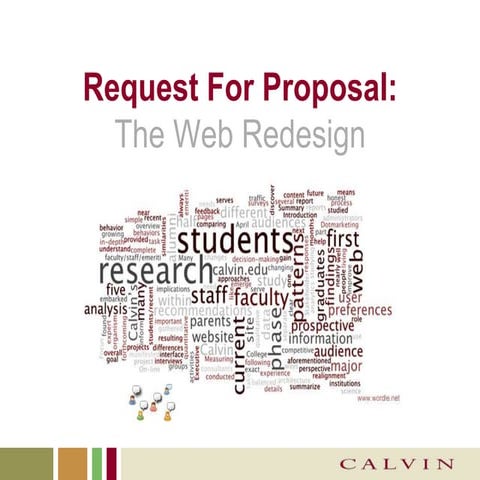 Request For Proposal: The Web Site Redesign