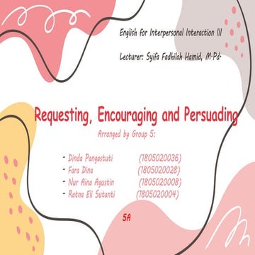 Expression of Requesting, Encouraging and Persuading - Definition&Example