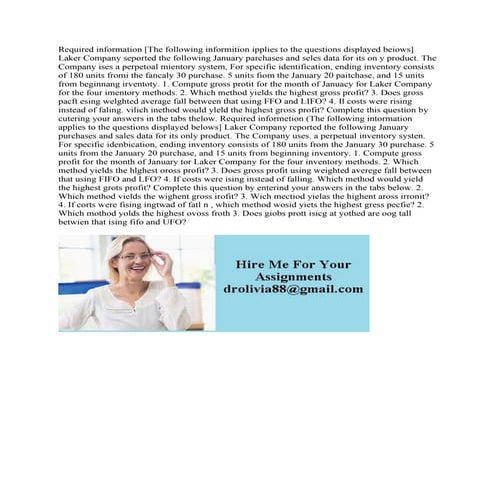 Requlred Information Use The Following Information For The Exercises 3 docx