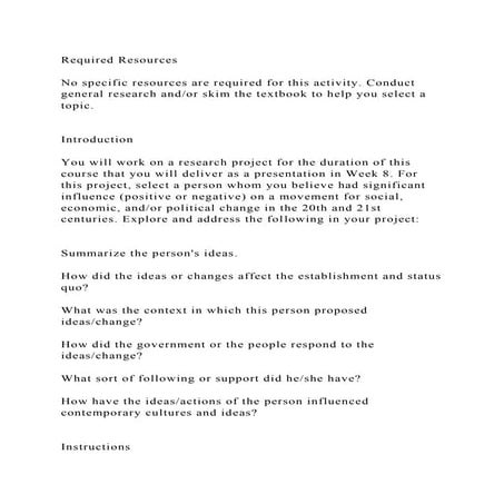 Required ResourcesNo specific resources are required for this ac | PDF