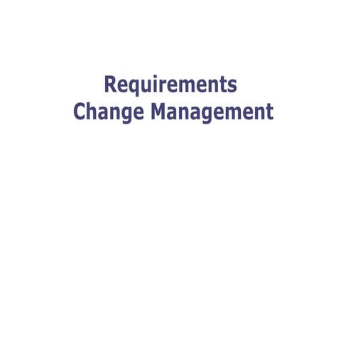 Requirement change management