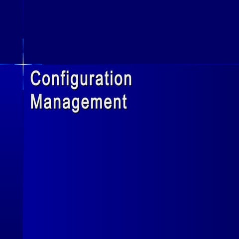 Requirement configuration management