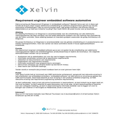 Requirement engineer es