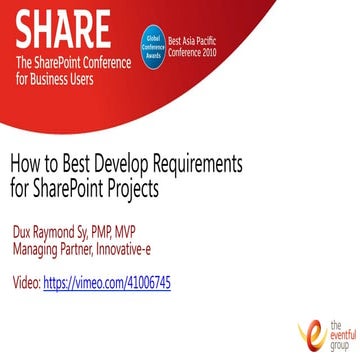 How to Best Develop Requirements for SharePoint Projects