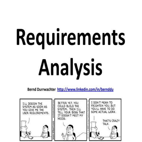 Requirements analysis 2011
