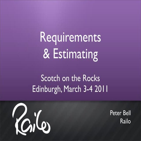 Requirements and estimating